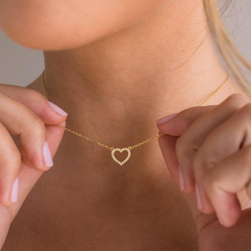 Ieftop Valentines Birthday Gifts for Women Teen Girls - Dainty 14K Gold/Silver Plated Cute Heart Handmade Disc Circle Bee Choker Adjustable Necklace for Women Teenage Girl Trendy Jewelry - Image 3